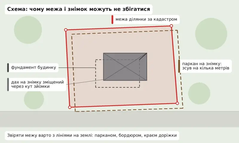 Супутникова кадастрова карта: як звірити межі ділянки перед будівництвом